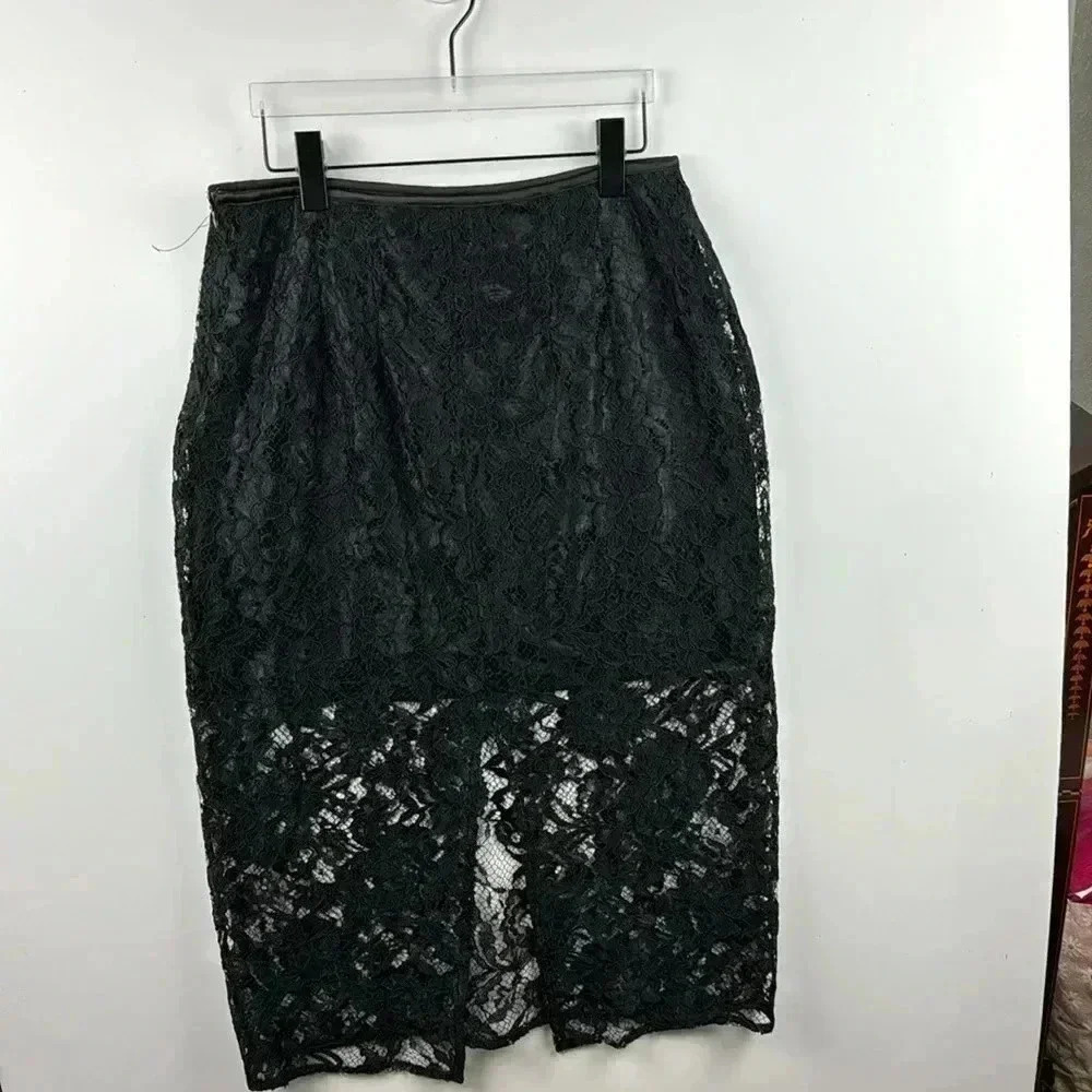 Jason Wu BLACK LACE 2 PIECE NWT LONG SLEEVE DINNER COCKTAIL WEDDING HOLIDAY - Picture 5 of 9